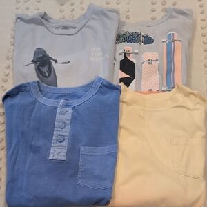 GAP Kids Short Sleeve Tees - Blue, Yellow, Gray